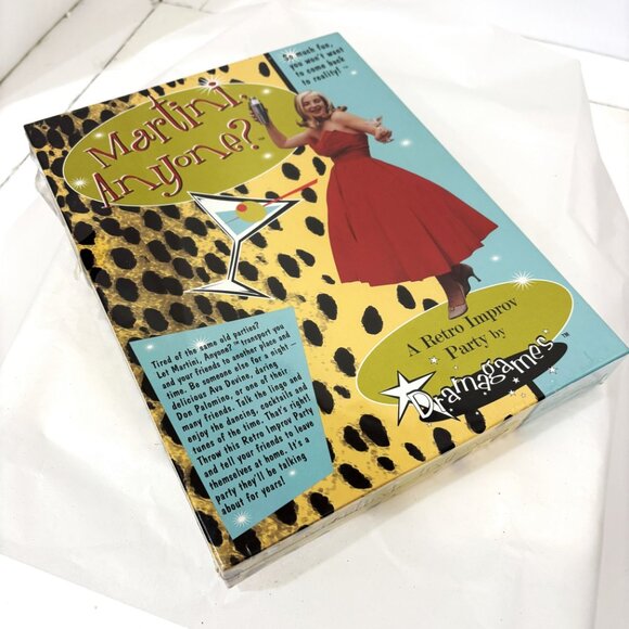 " Martini Anyone " Adult Retro Improv Party Game " Vintage 2000 NWT - Picture 2 of 12